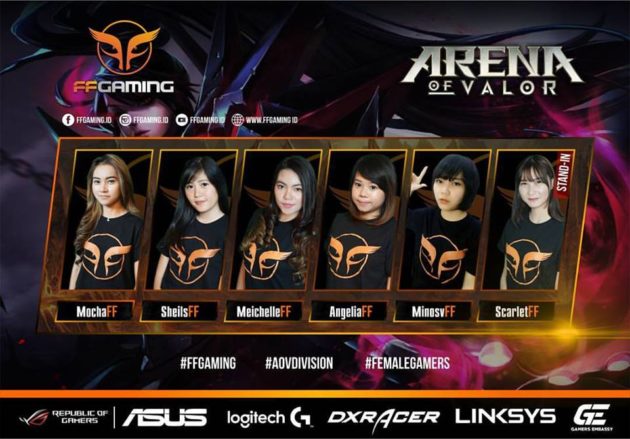 Terjun ke Ranah Mobile Moba, Female Fighters Gaming Umumkan Roster untuk AoV