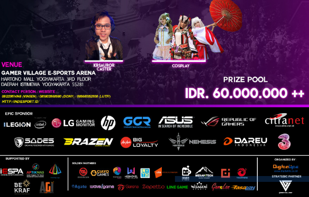 Gamer Merapat, GudangVoucher gelar event Esports Terbesar di Yogyakarta