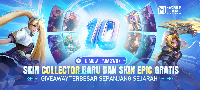 Sambut Ulang Tahun ke-10, Moonton Adakan Giveaway Terbesar Sepanjang Sejarah Mobile Legends: Bang Bang