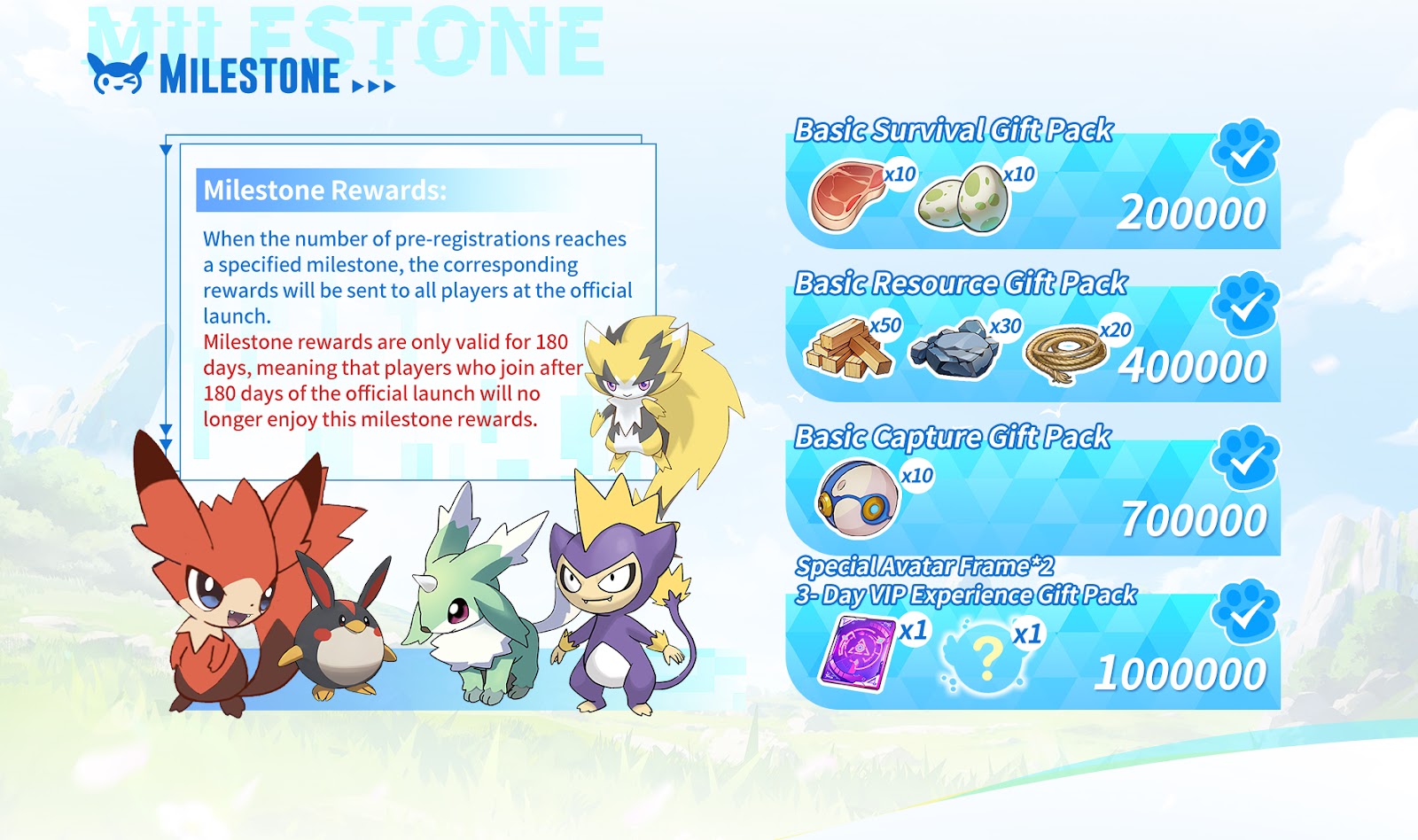 Capai 1 Juta Pendaftar pada Tahap Pra-Registrasi “Miraibo GO” Game Open-World Survival Pal-like Kini Resmi Dirilis! 7 Capai 1 Juta Pendaftar pada Tahap Pra-Registrasi “Miraibo GO” Game Open-World Survival Pal-like Kini Resmi Dirilis!